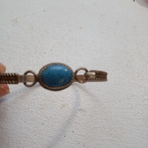 Vintage Sterling Silver Blue lapis  Bracelet